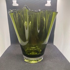 Green Hand Blown Glass
