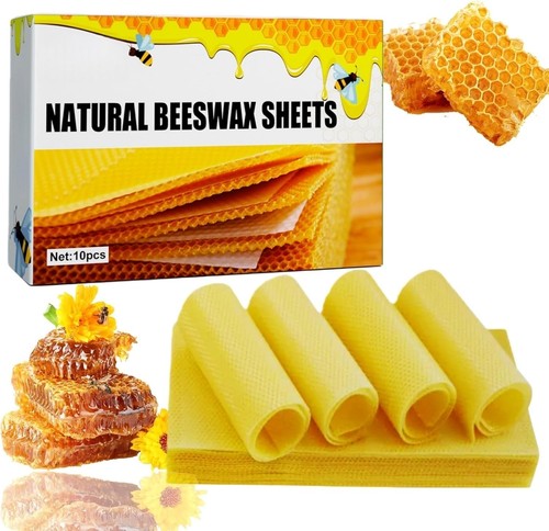 10pcs beeswax sheets natural - beeswax, sheets,natural