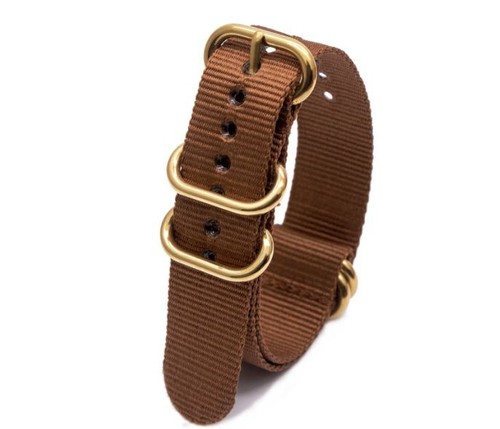 Brass steel rings zulu nato - brass,