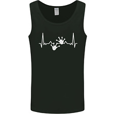 Lizard ECG Gecko Pulse Iguana Gecko Mens Vest Tank Top