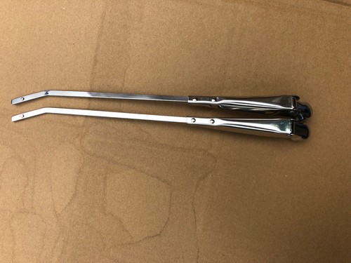 Pair stainless wiper - stainless, arms