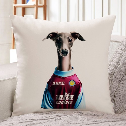 Aston villa greyhound cushion - aston,
