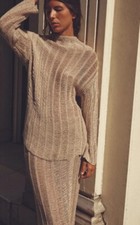 ZARA Gold Metallic Thread Knit