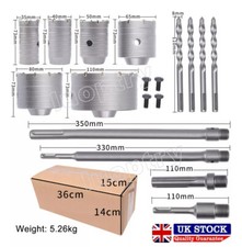 Concrete Hole Saw Kit Wall