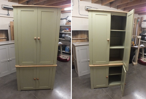 Large painted linen - ,