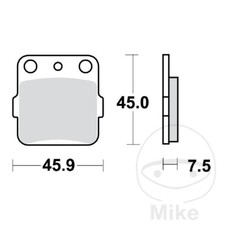 STANDARD BRAKE PADS TRW MCB561