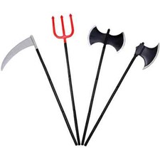 Halloween weapon costume Grim reaper scythe Devil pitchfork Axe Halloween toy