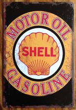 SHELL MOTOR OIL SIGN METAL