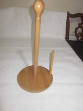 kitchen roll holder free standing brown with added stick old used brown