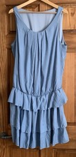 Unbranded Blue Ra Ra Mini Dress -2XL (18)-New Without tags
