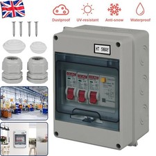 5 Way Garage Shed Camper Van Caravan Consumer Unit Fuse Box with RCD & 2x  MCB