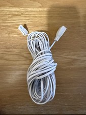 10m WHITE Male - Female Cable BT Plug-Socket Telephone Extension Phone Line Lead