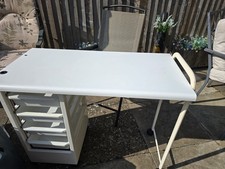 Beauty Salon Nail Table On Wheels, Or Maybe A Hobby Table