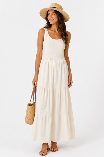Jaeger tiered maxi dress 8 - jaeger,