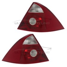 Ford Mondeo Rear Light Mk3 2003-2005 Clear Tail Lamp Lens 1 Pair Left & Right