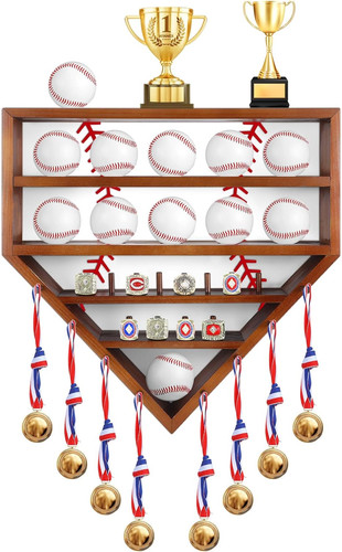 Wooden baseball display - 19",