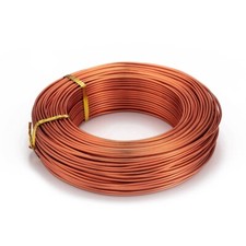 2mm Aluminium Craft Florist Wire Jewellery Making Copper Sandy Brown 3m lengths