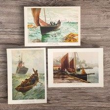 Set antique fisherman - set,