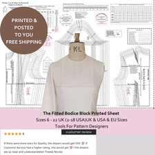 BASIC BODICE BLOCK - UK 8 -22