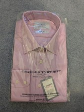 Charles Tyrwhitt Cavalry Twill 16.5 Pink Classic Fit Shirt BNWT