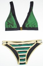 Next Triangle Bikini khaki rib