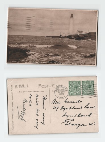 Vintage postcard scurdyness - postcard,