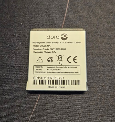 Genuine doro shell01a battery - doro,