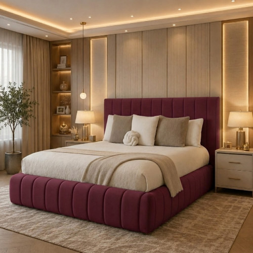 Luxury ottoman bed plush - ottoman,