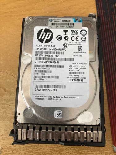 500gb sas 2 - 7.2k, sff