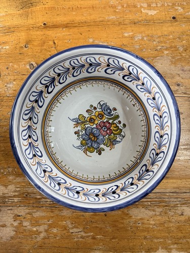 Vintage spanish majolica bowl - spanish,