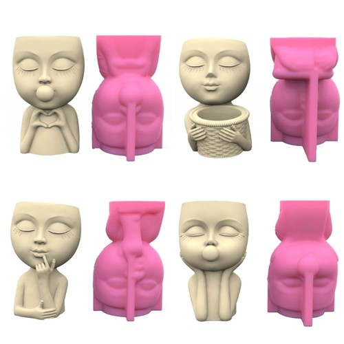 Creative silicone planter mold - silicone,