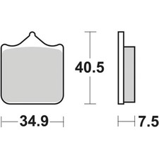 4 ANT RACING BRAKE PADS SBS
