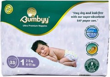 Baby Nappies Size 1 Bumbyy 33