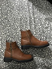 Women's Brown Leather Ankle Boots