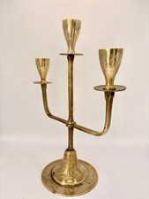 Vintage Brass Candelabra 3 Arm