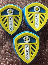 Set Of 3 Premium LEEDS UNITED Football Club Shoe Croc Charms Cake Toppers Gifts