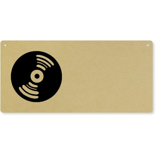 Vinyl record door plaque - 'vinyl, record'
