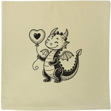 40cm x 40cm 'Sweetheart Baby Dragon' Canvas Cushion Cover (CV00040774)