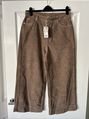 Ladies corduroy trousers brown - trousers,