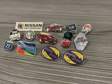 14x Various Mixed Metal Enamel Motor Car Pin Badges