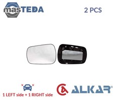 6401387 REAR VIEW MIRROR GLASS PAIR LHD ONLY ALKAR 2PCS FOR FORD FIESTA V,FUSION
