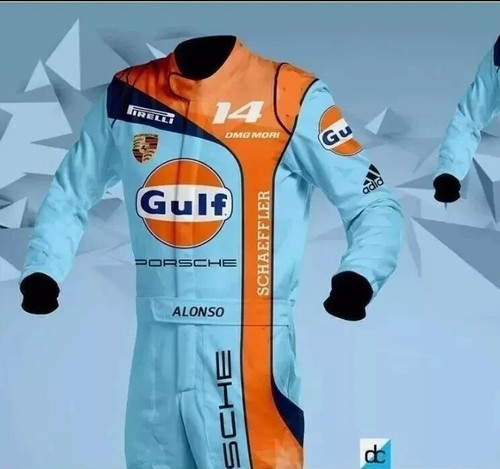 Gulf kart racing suit - kart,