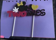 Minnie Mouse twodles cake topper