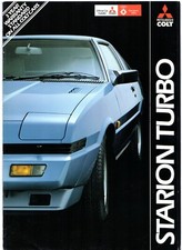 Colt Starion 2000 Turbo 1983-1985 UK Market Sales Brochure Mitsubishi