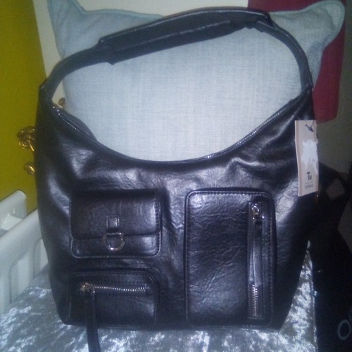Black shoulder bag - tu,