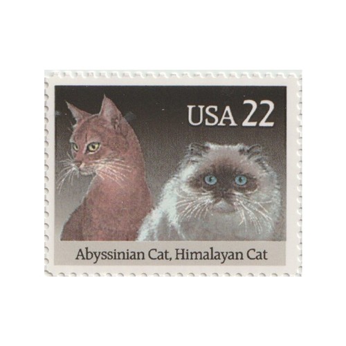 1988 22c cats abyssinian - 1988, &