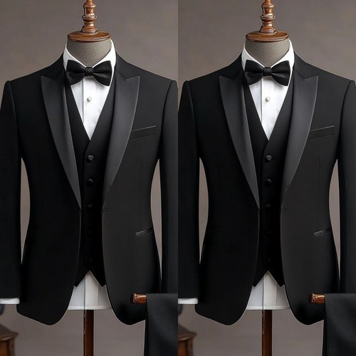 Black formal men suit - black, men's