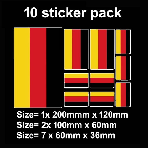 10x german flag bumper - 10x,