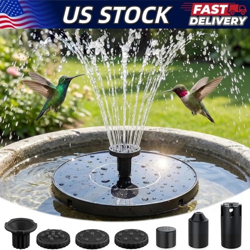Solar power bird bath fountain - solar,