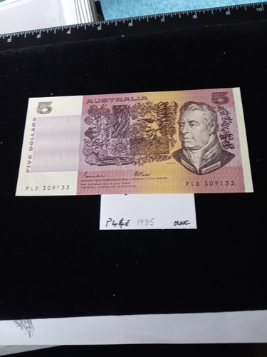 Australian 1985 unc 5 - australian, $5